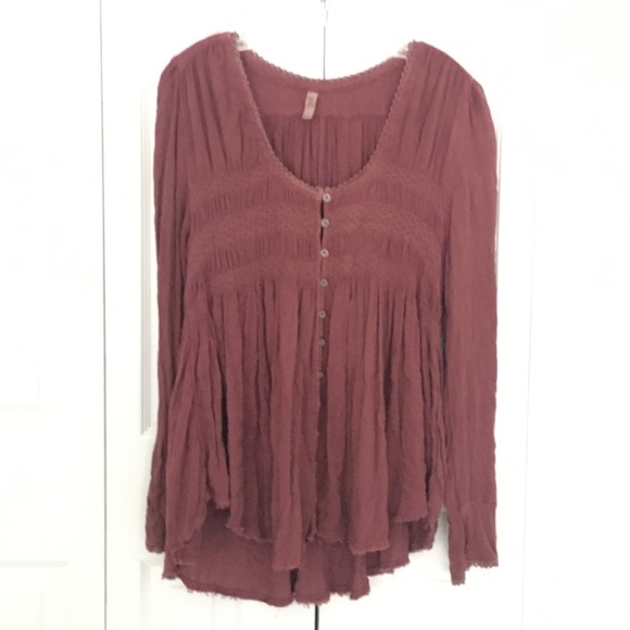 Free People Tops - womens FREE PEOPLE pink mauve top